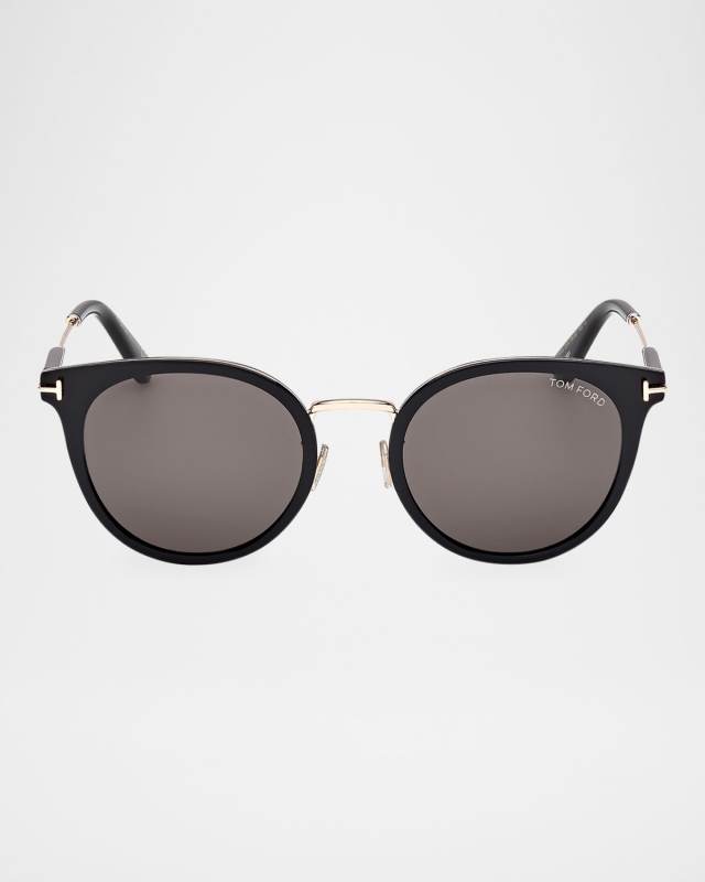 FT1244-KW Acetate Round Sunglasses